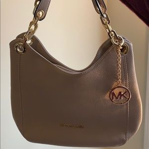 NEW Michael Kors cream and gold bag